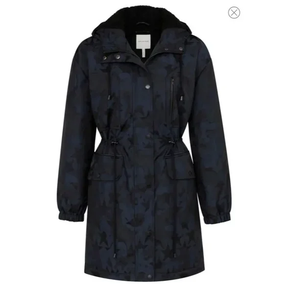 NWT Avec Les Filles Faux Shearling Water Resistant Parka - Small
